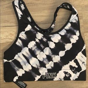 Pink Victoria’s Secret sports bra